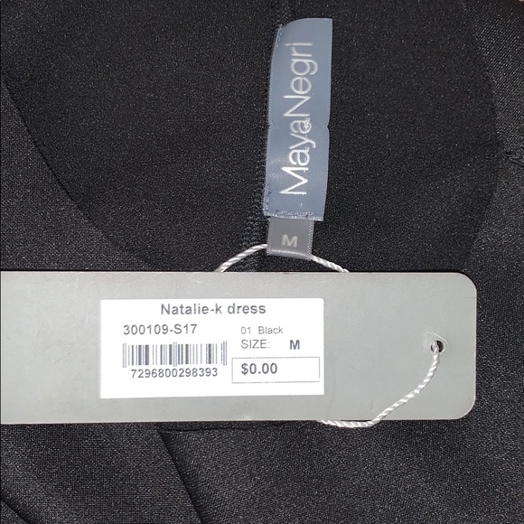 MAYA NEGRI Black Dress With Tie At Waist - Picture 10 of 11